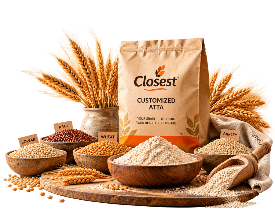 Customized atta with wheat and assorted grains