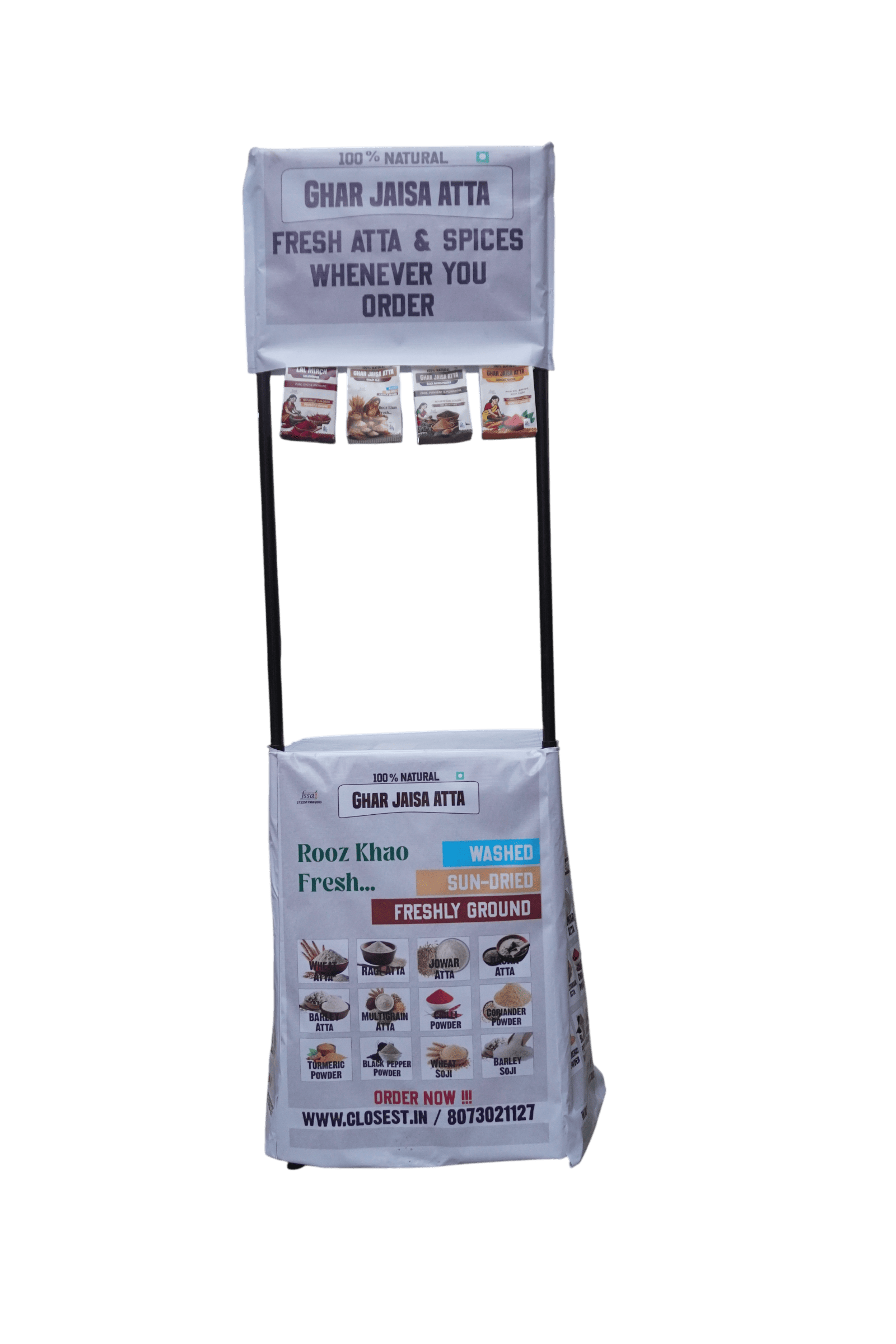 Custom Branding Stand with banner