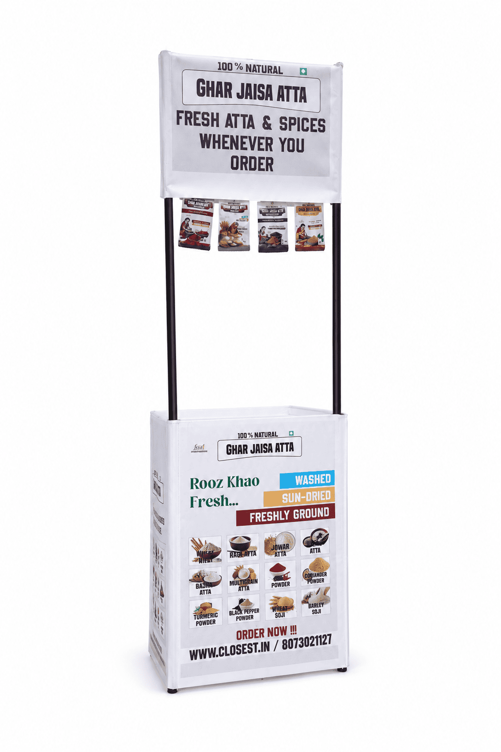 Custom Branding Stand with banner